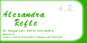 alexandra refle business card